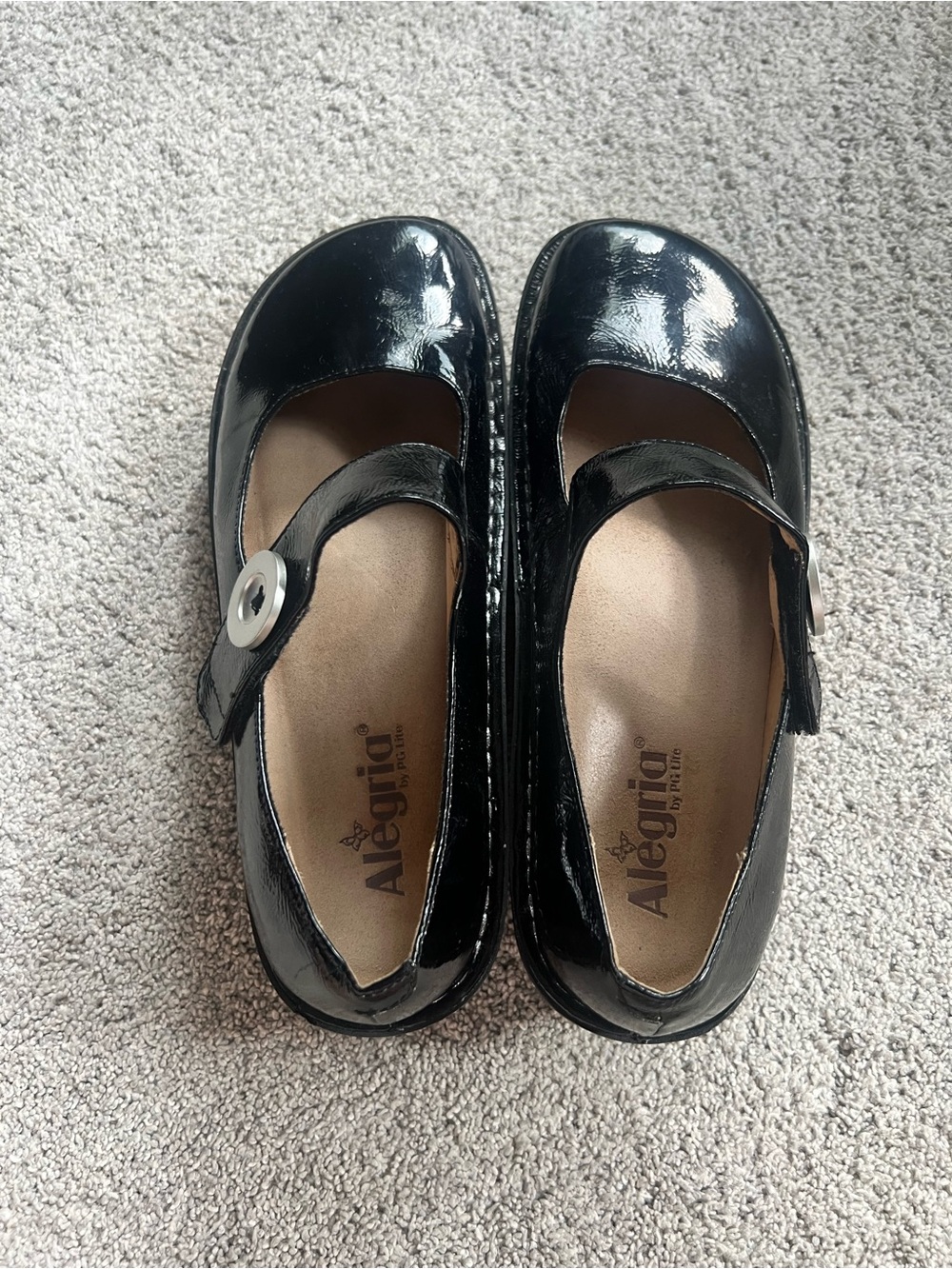 Alegria Paloma Size 42 Black Patent Leather Mary Jane Clogs Shoes PAL-011 - Picture 4 of 6